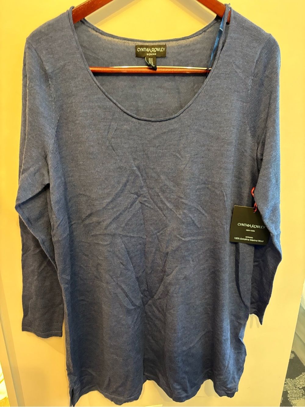 Cynthia Rowley 100% Merino Wool Tunic Size 1X NWT